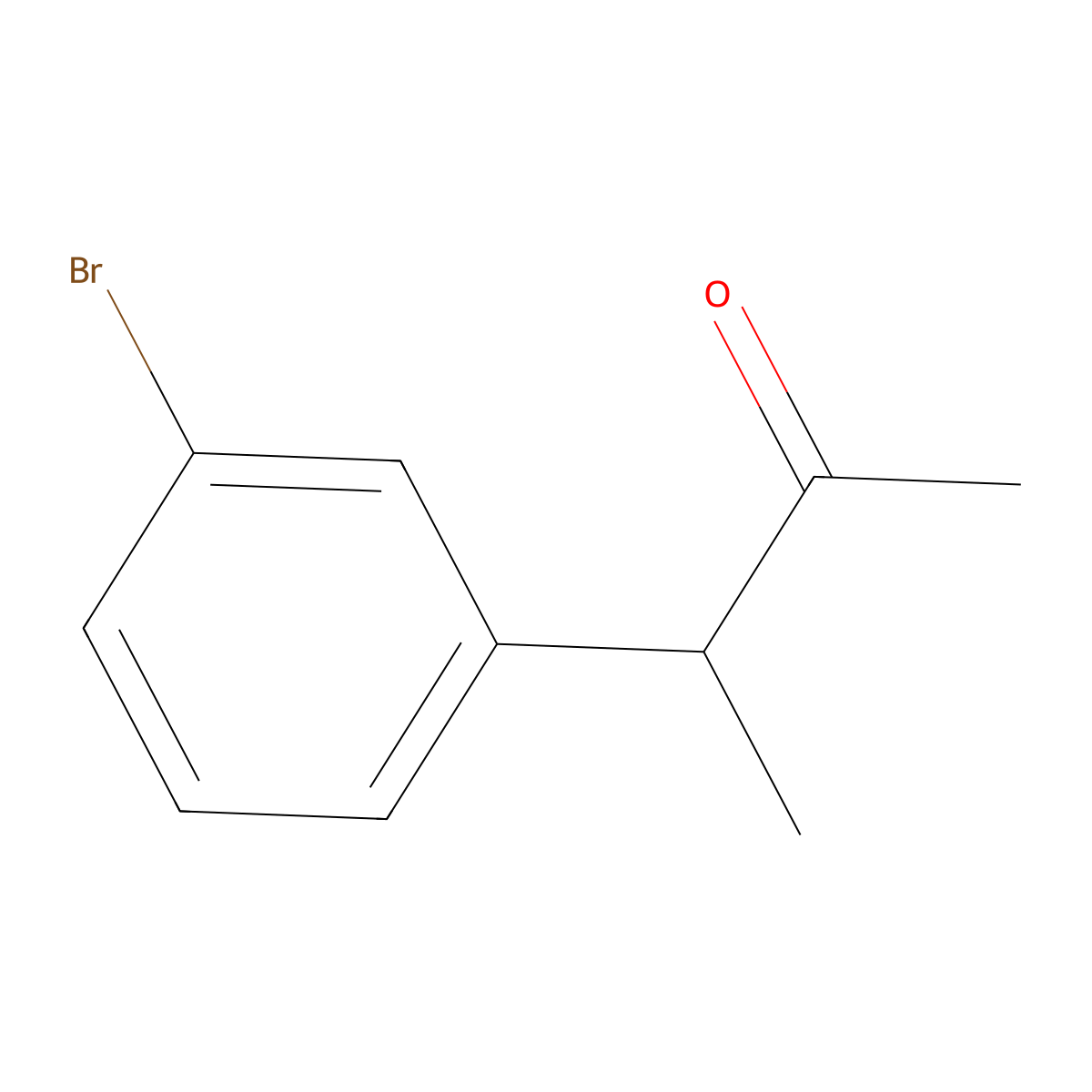 3-(3-Bromophenyl)butan-2-one molecular structure, CAS 21906-00-3
