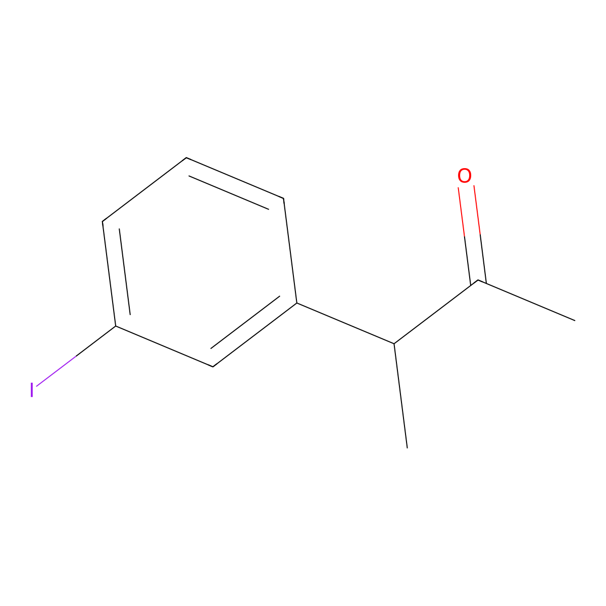 3-(3-Iodophenyl)butan-2-one molecular structure, CAS 21906-03-6