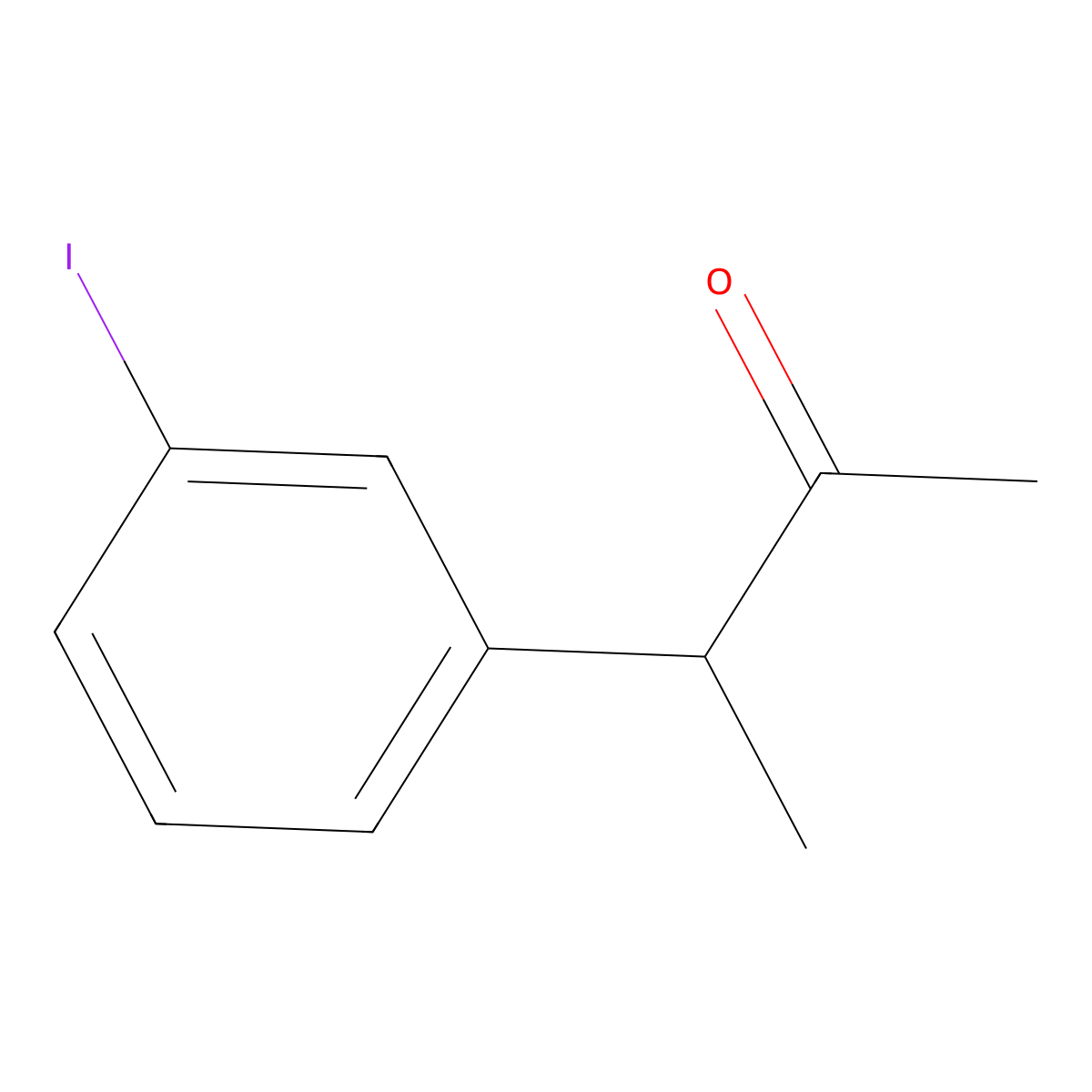 3-(3-Iodophenyl)butan-2-one molecular structure, CAS 21906-03-6