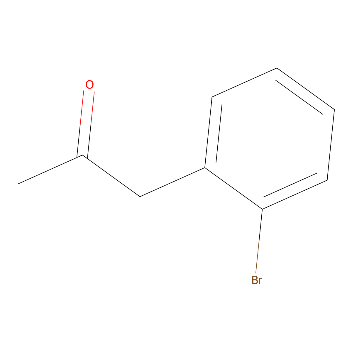 1-(2-Bromophenyl)propan-2-one molecular structure, CAS 21906-31-0
