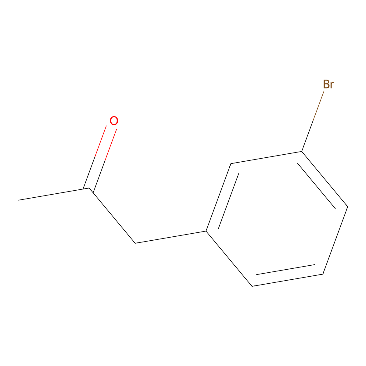 1-(3-Bromophenyl)propan-2-one molecular structure, CAS 21906-32-1