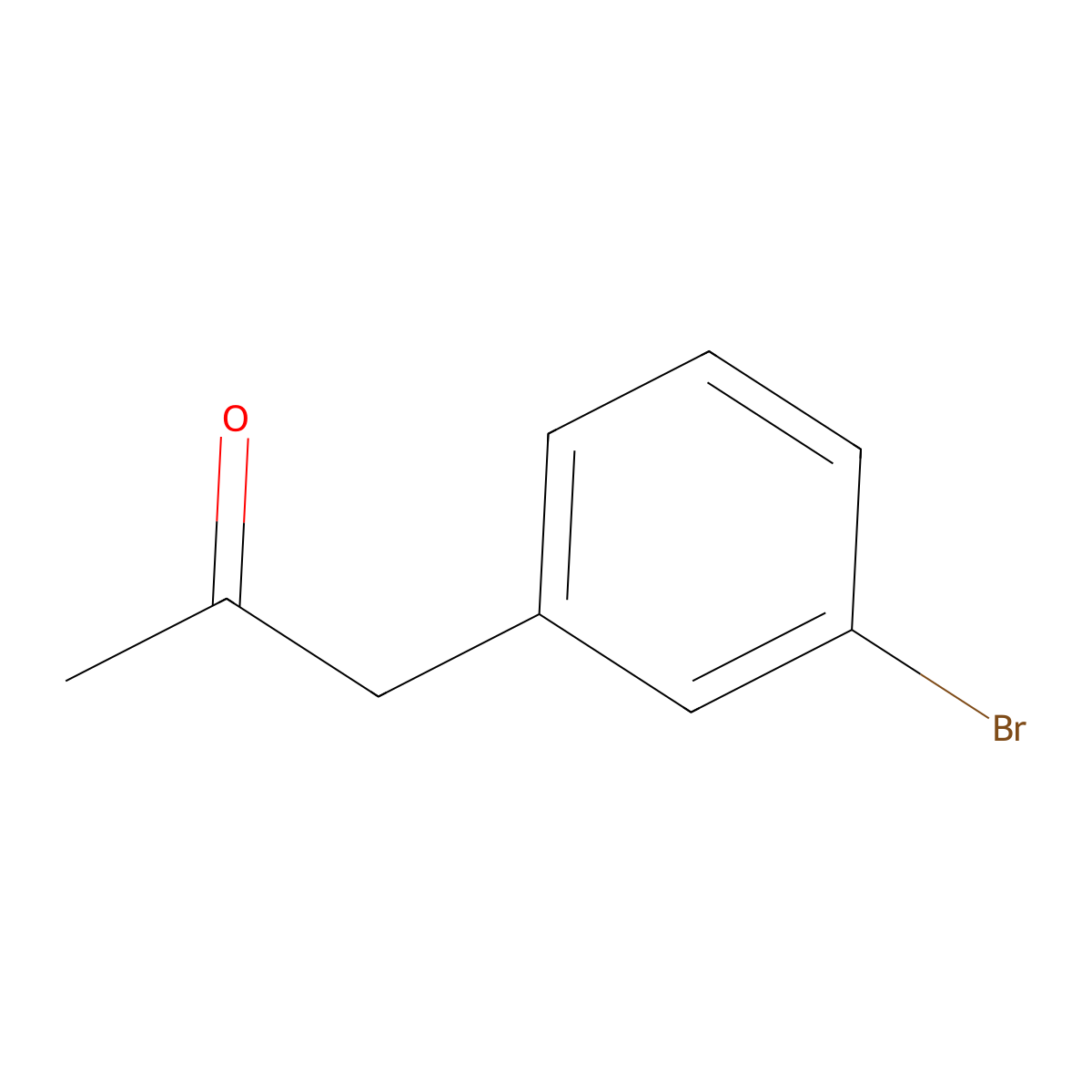 1-(3-Bromophenyl)propan-2-one molecular structure, CAS 21906-32-1