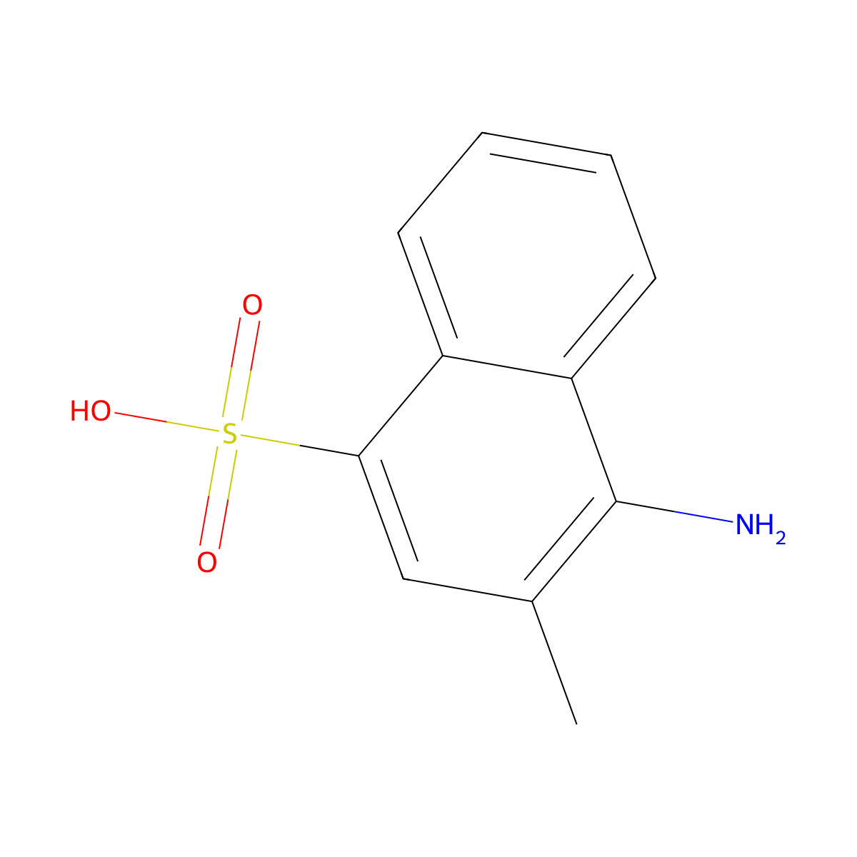 4-Amino-3-methylnaphthalene-1-sulfonic acid molecular structure, CAS 2191-03-9