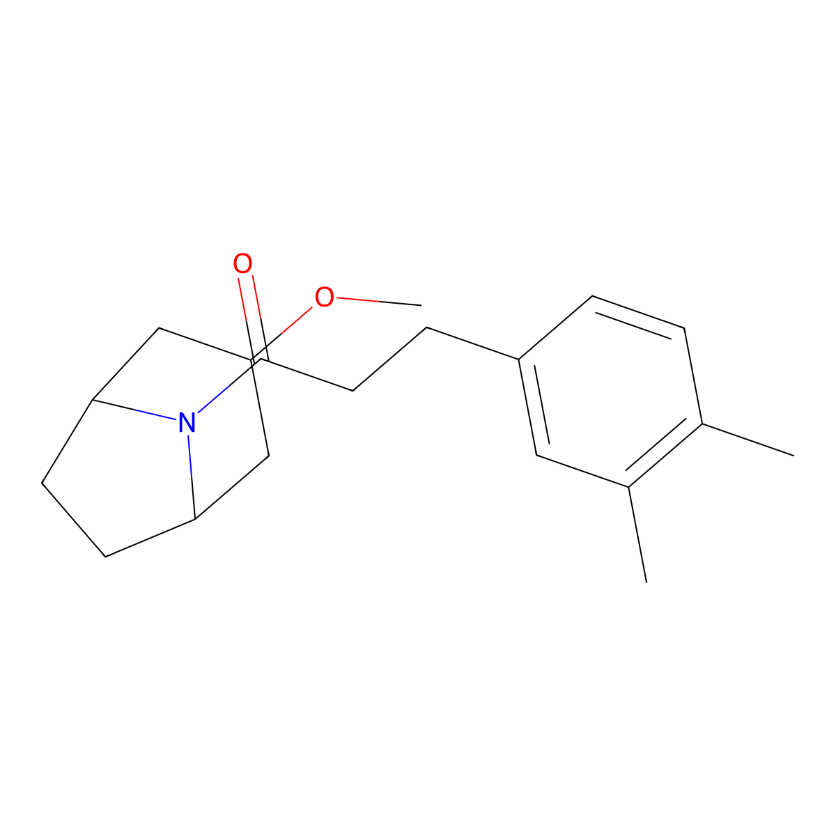 3-(3,4-Dimethylphenyl)-1-{3-methoxy-8-azabicyclo[3.2.1]octan-8-yl}propan-1-one molecular structure, CAS 2191213-23-5
