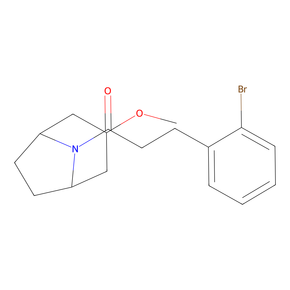3-(2-bromophenyl)-1-((1R,5S)-3-methoxy-8-azabicyclo[3.2.1]octan-8-yl)propan-1-one molecular structure, CAS 2191213-29-1
