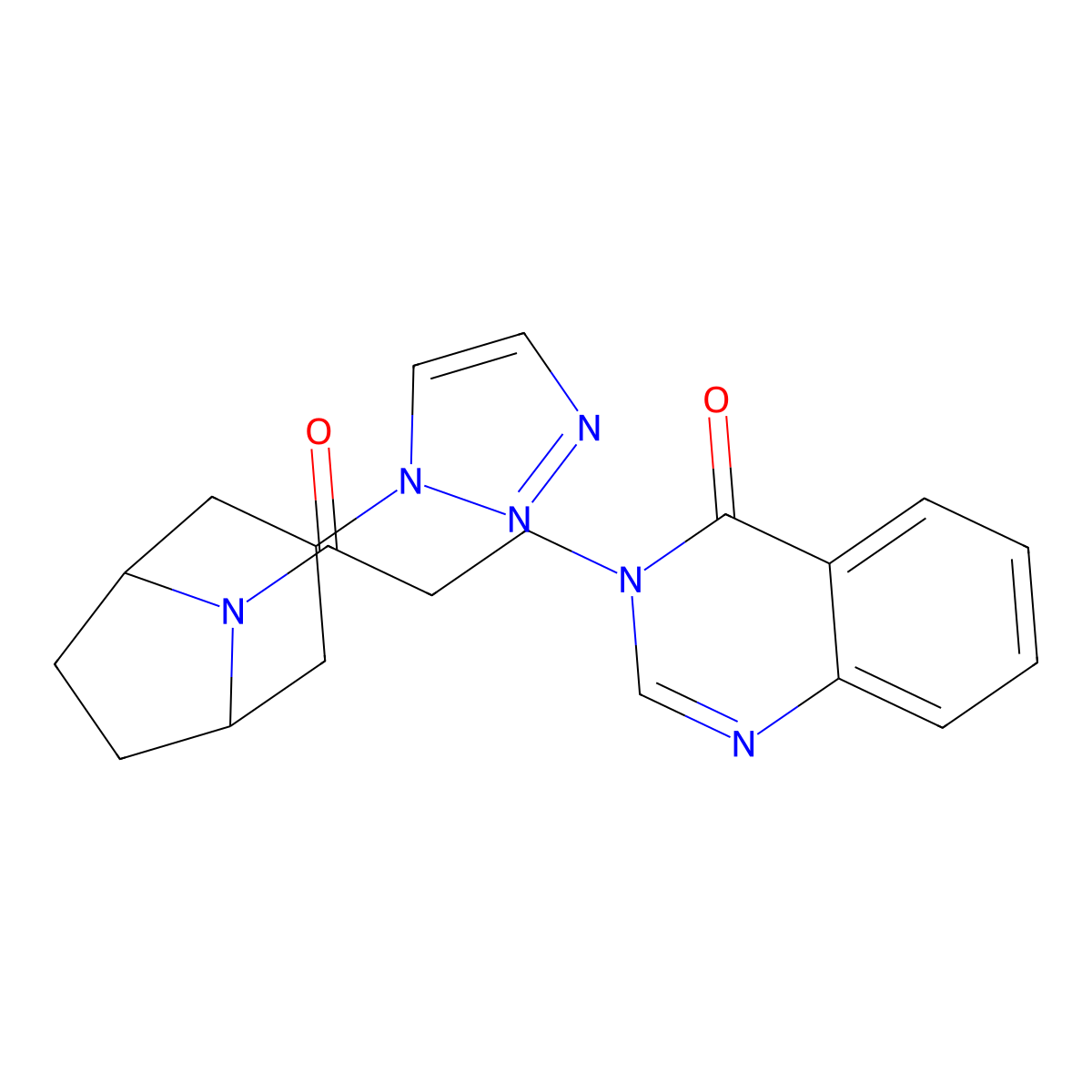 3-{3-oxo-3-[3-(1H-1,2,3-triazol-1-yl)-8-azabicyclo[3.2.1]octan-8-yl]propyl}-3,4-dihydroquinazolin-4-one molecular structure, CAS 2191216-36-9