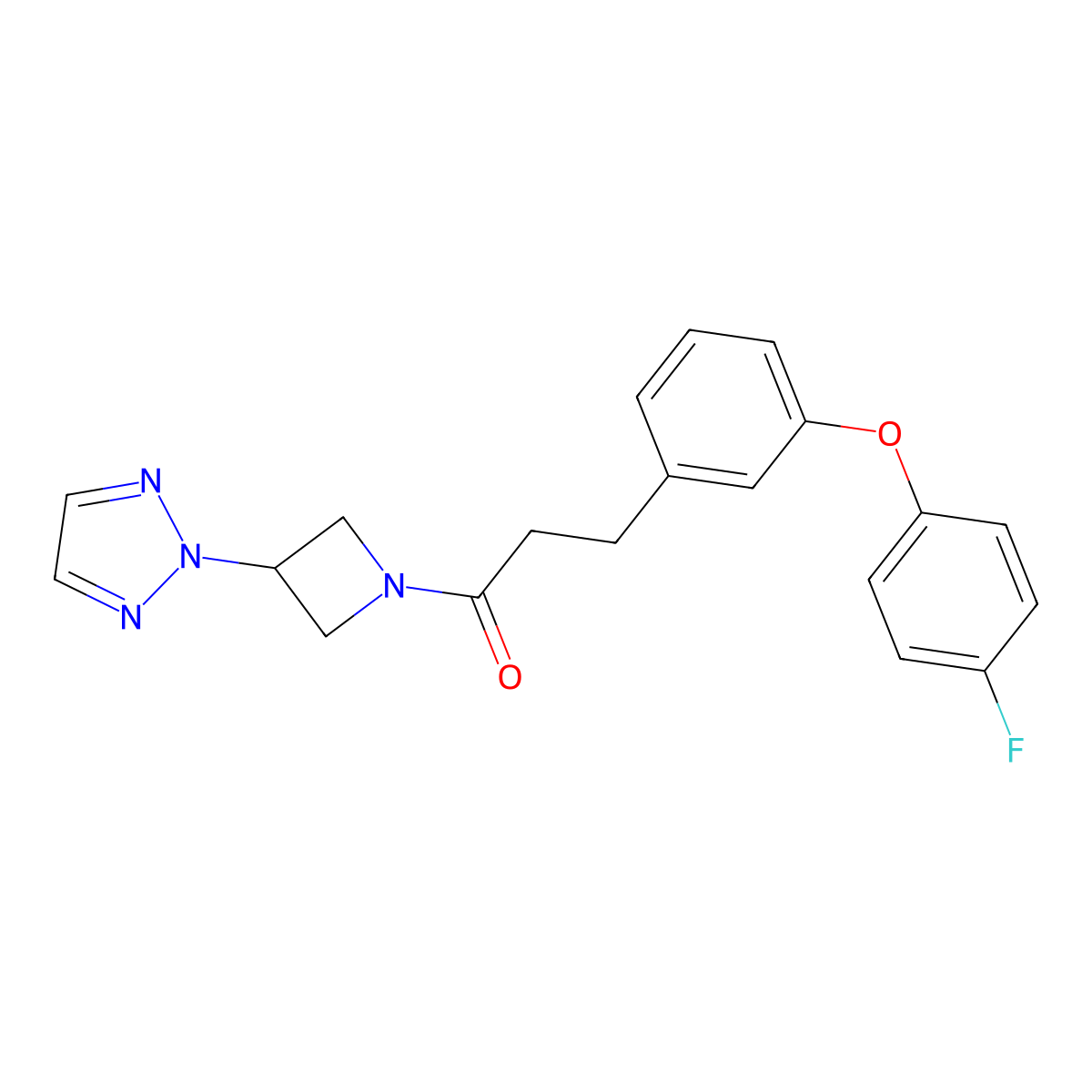1-(3-(2H-1,2,3-triazol-2-yl)azetidin-1-yl)-3-(3-(4-fluorophenoxy)phenyl)propan-1-one molecular structure, CAS 2191266-70-1