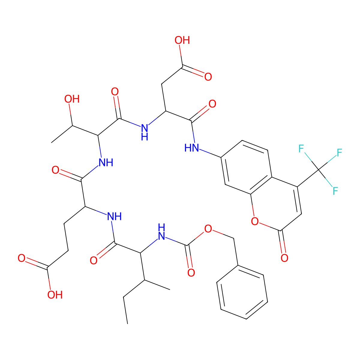 Z-Ietd-afc molecular structure, CAS 219138-02-0