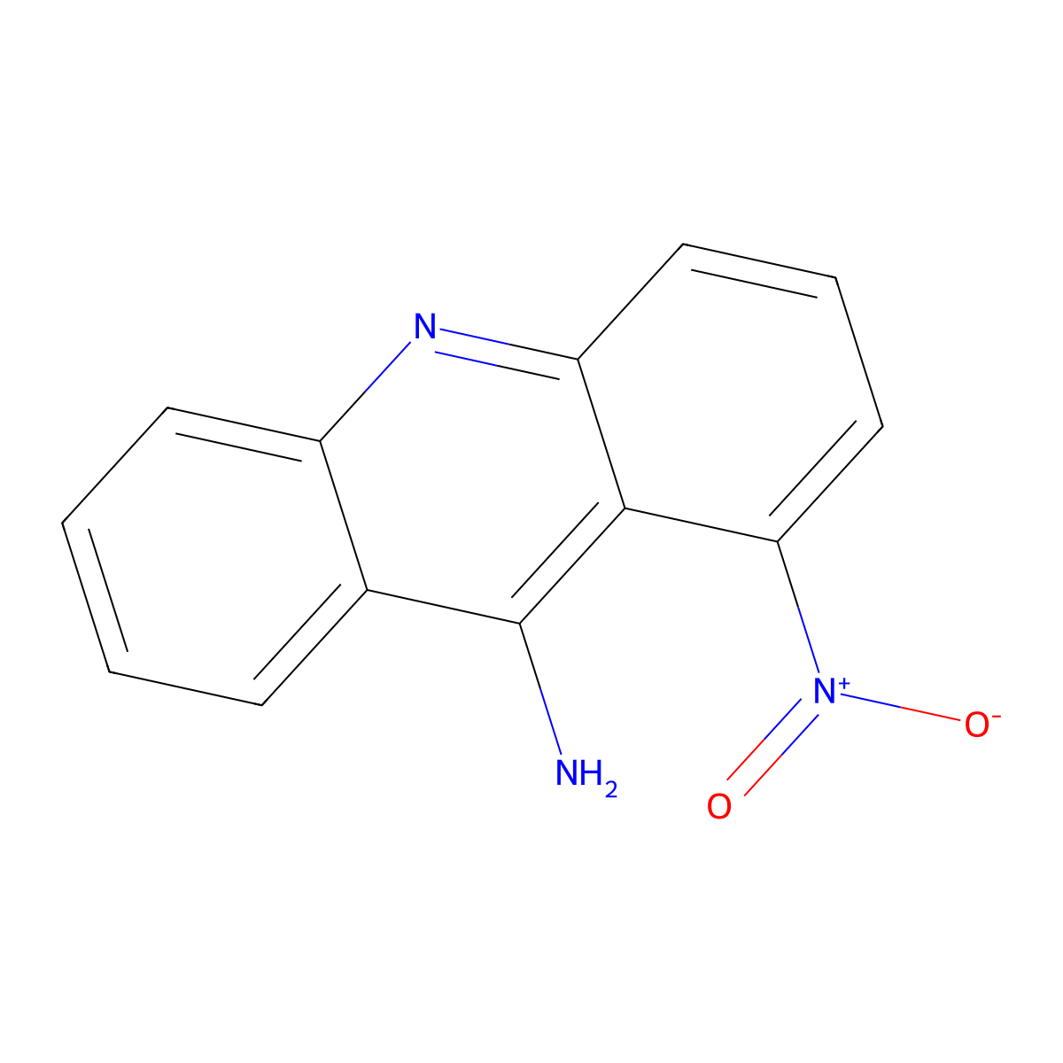 1-Nitro-9-aminoacridine molecular structure, CAS 21914-54-5