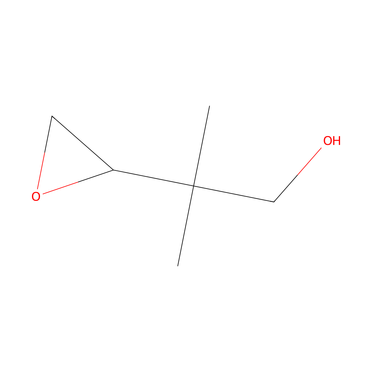 2-Methyl-2-(oxiran-2-yl)propan-1-ol molecular structure, CAS 21915-54-8
