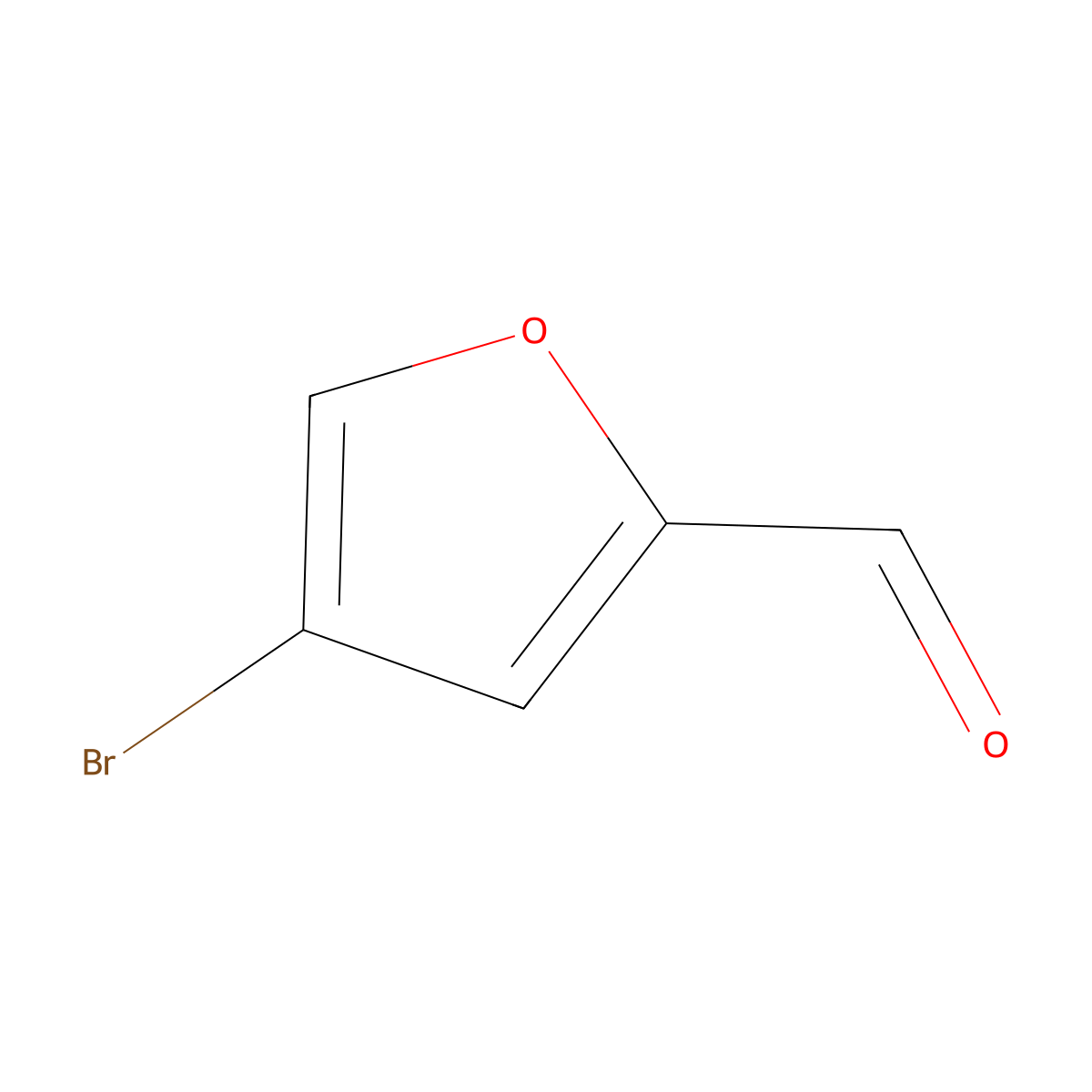4-Bromo-2-furaldehyde molecular structure, CAS 21921-76-6