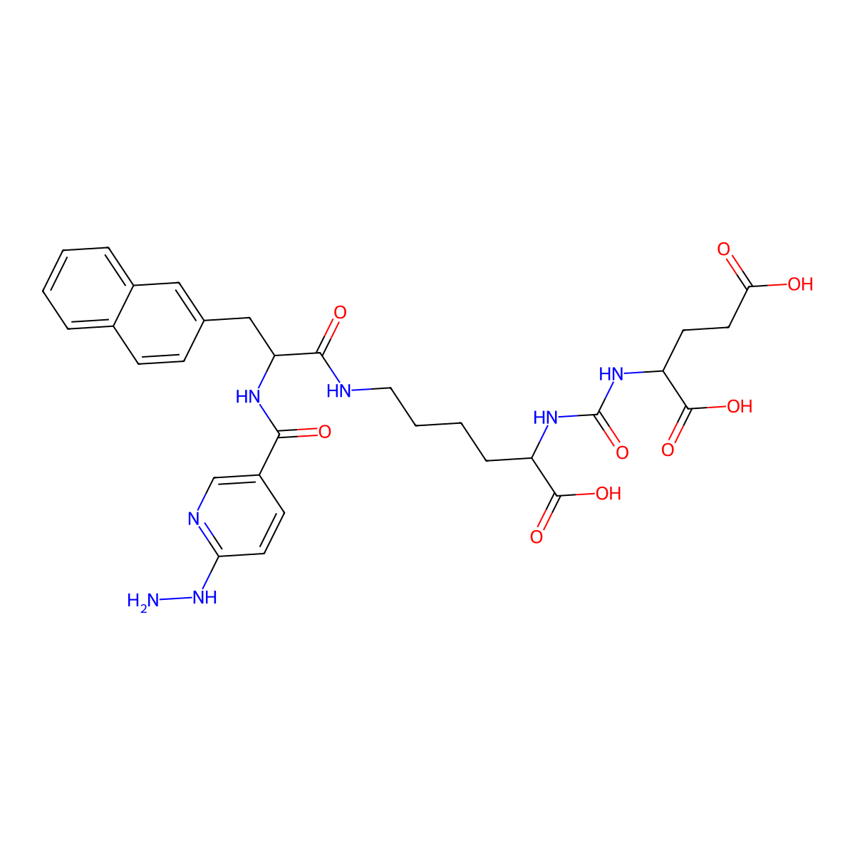 HYNIC-iPSMA molecular structure, CAS 2192215-74-8
