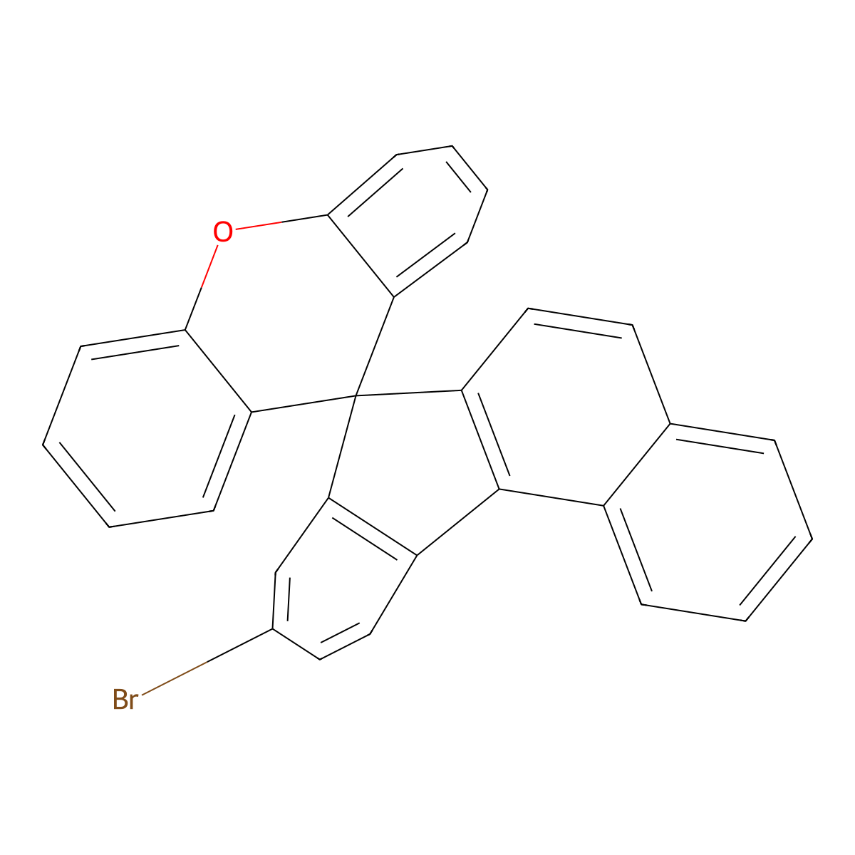 9-Bromospiro[benzo[c]fluorene-7,9'-xanthene] molecular structure, CAS 2192306-77-5