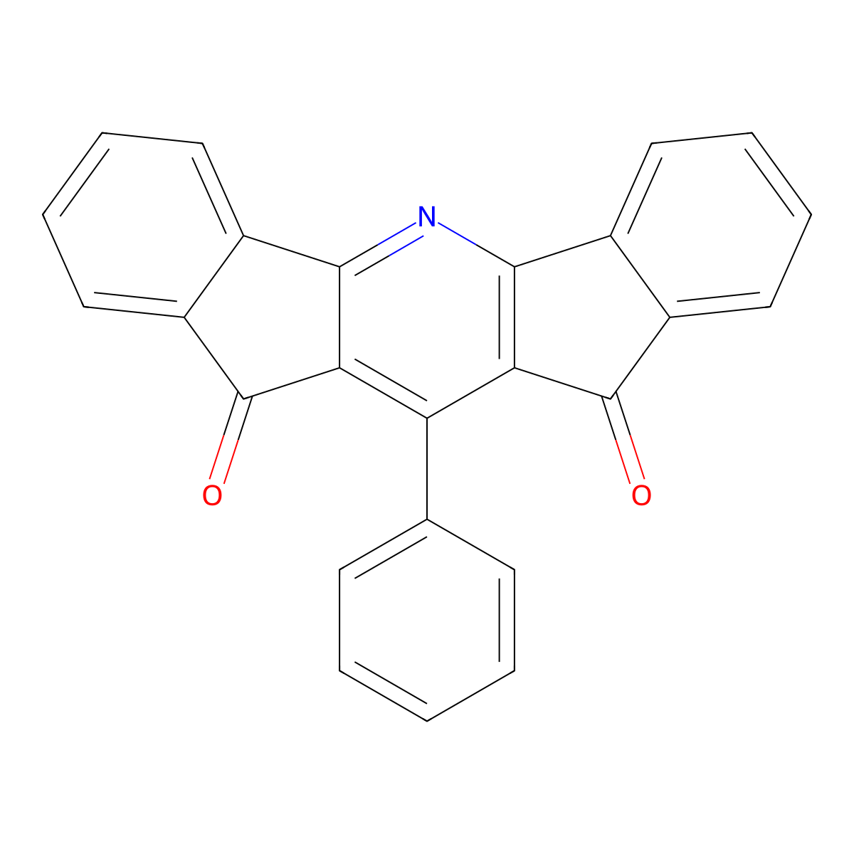 11-Phenylindeno[2,3-e]indeno[3,2-b]pyridine-10,12-dione molecular structure, CAS 21924-90-3