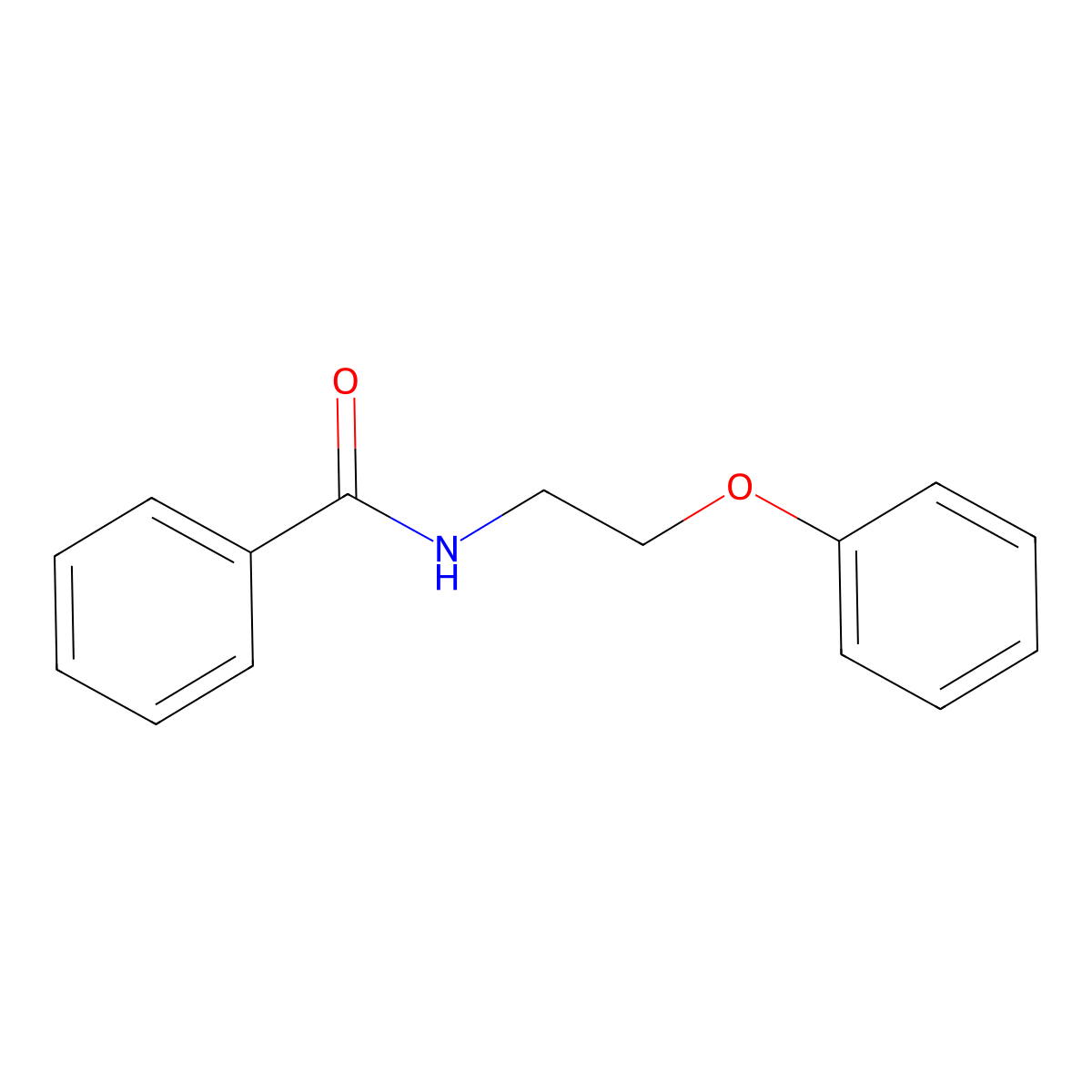 N-(2-phenoxyethyl)benzamide molecular structure, CAS 21925-24-6