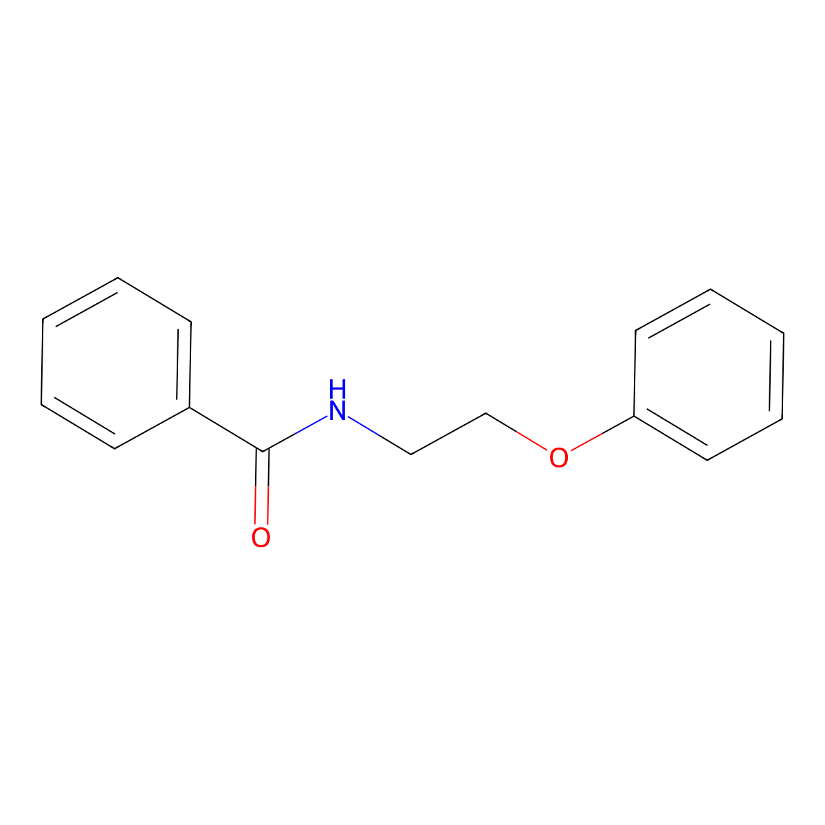 N-(2-phenoxyethyl)benzamide molecular structure, CAS 21925-24-6