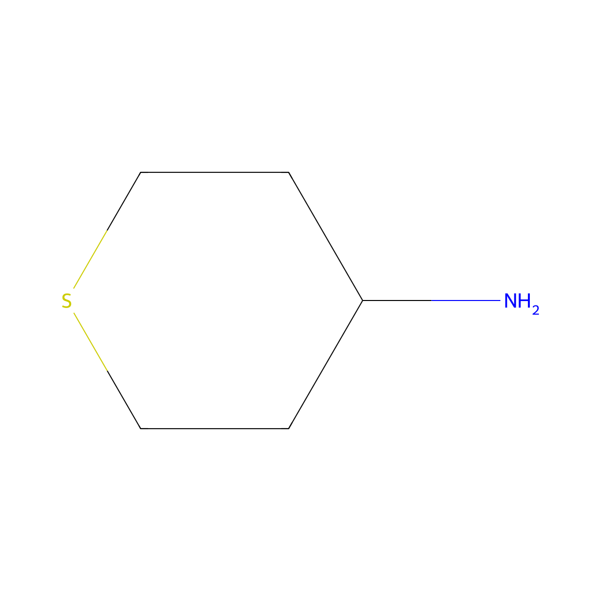 Tetrahydrothiopyran-4-ylamine molecular structure, CAS 21926-00-1