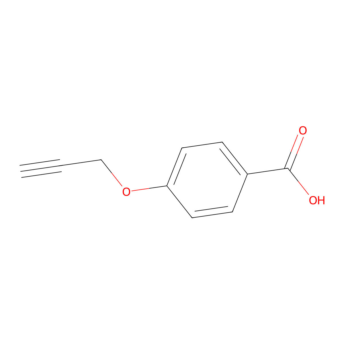 4-(Prop-2-yn-1-yloxy)benzoic acid molecular structure, CAS 21926-55-6