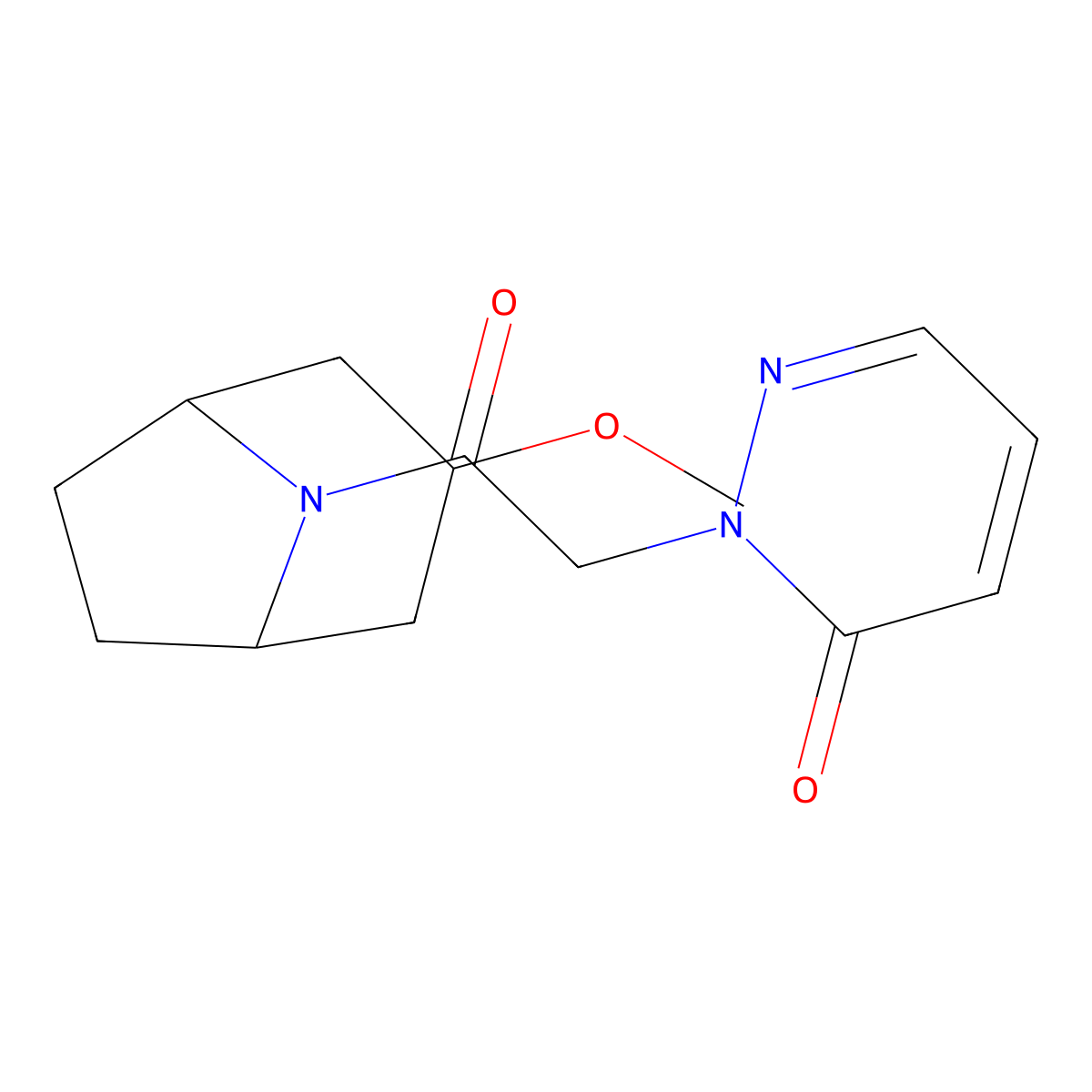 2-(2-((1R,5S)-3-methoxy-8-azabicyclo[3.2.1]octan-8-yl)-2-oxoethyl)pyridazin-3(2H)-one molecular structure, CAS 2192745-28-9