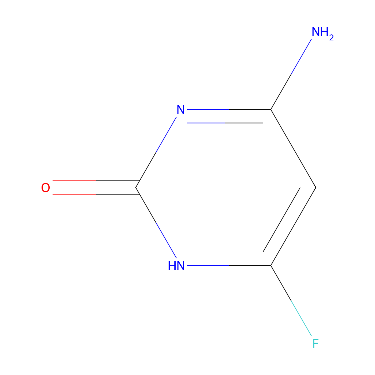6-Fluorocytosine molecular structure, CAS 2193-47-7