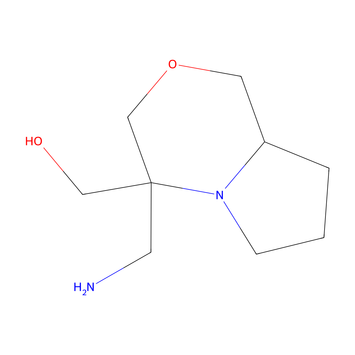 [(4S,8aR)-4-(aminomethyl)-hexahydro-1H-pyrrolo[2,1-c][1,4]oxazin-4-yl]methanol molecular structure, CAS 2193052-03-6
