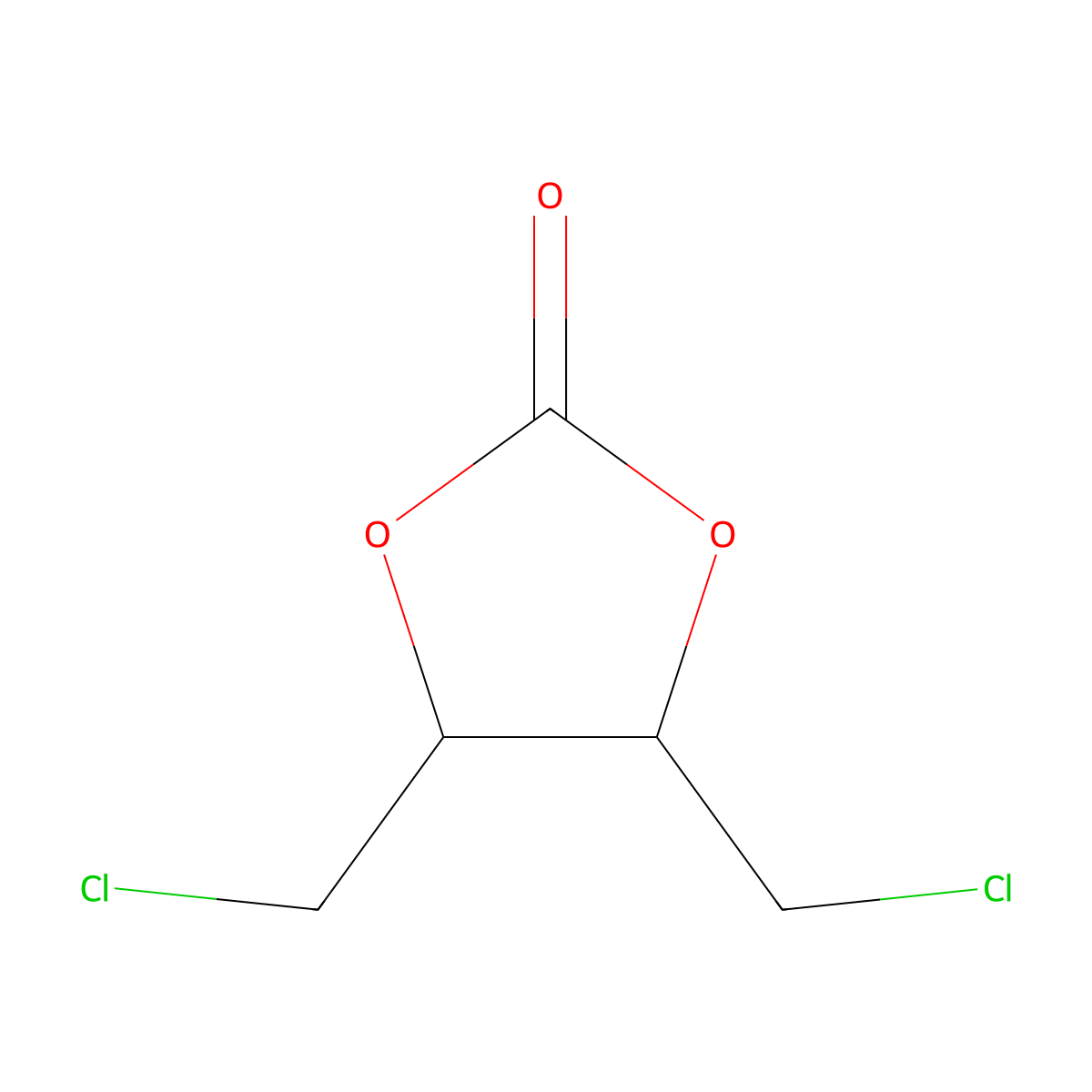 (4R,5S)-4,5-Bis(chloromethyl)-1,3-dioxolan-2-one molecular structure, CAS 2193052-13-8