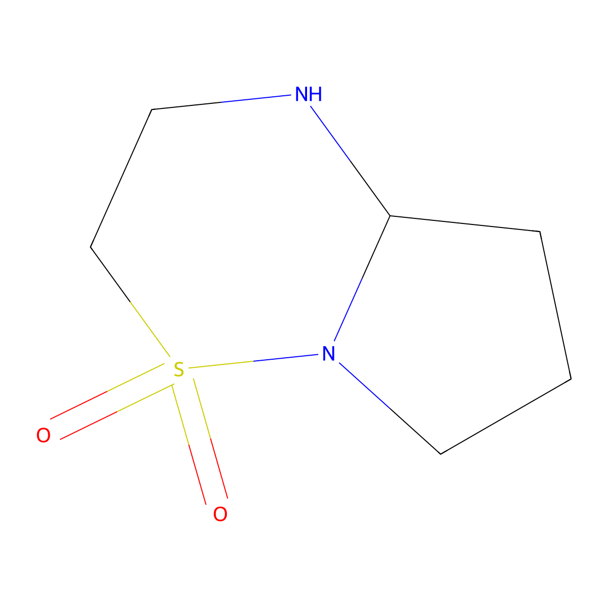 hexahydro-1H-4lambda6-pyrrolo[1,2-b][1,2,4]thiadiazine-4,4-dione molecular structure, CAS 2193058-67-0