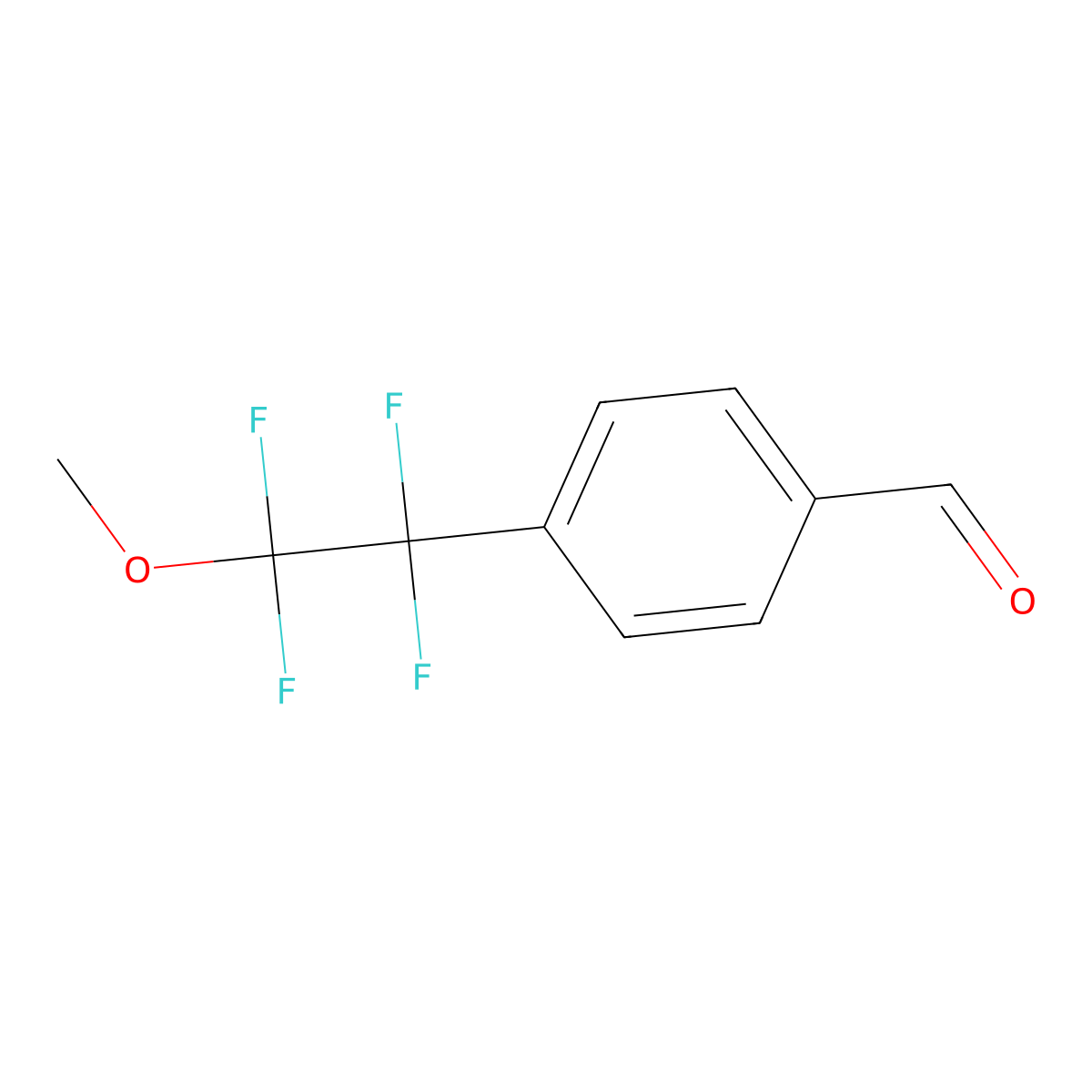 4-(1,1,2,2-Tetrafluoro-2-methoxyethyl)benzaldehyde molecular structure, CAS 2193059-17-3