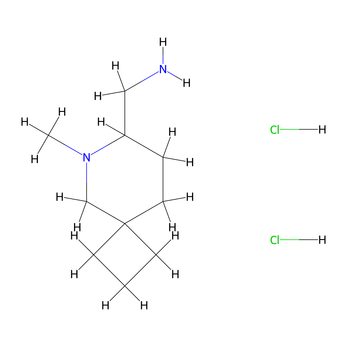 {6-Methyl-6-azaspiro[3.5]nonan-7-yl}methanamine dihydrochloride molecular structure, CAS 2193059-49-1