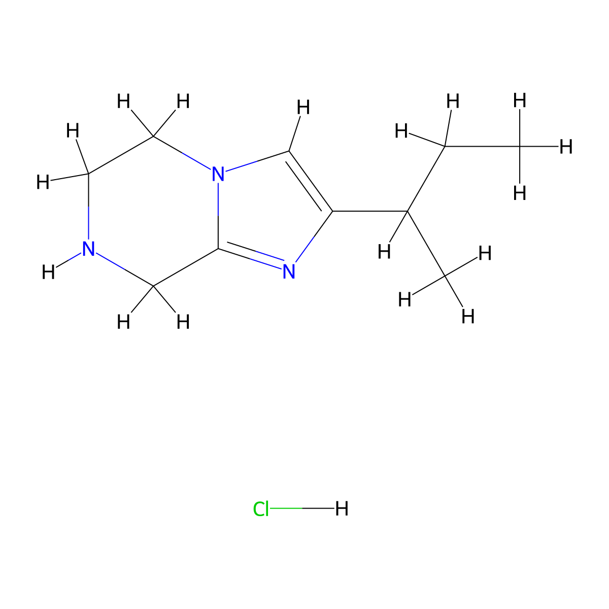 2-(butan-2-yl)-5H,6H,7H,8H-imidazo(1,2-a)pyrazine hydrochloride molecular structure, CAS 2193059-53-7