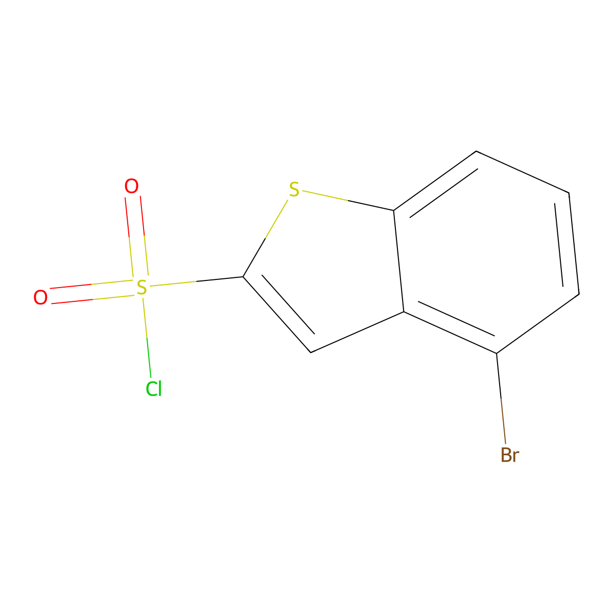 4-Bromo-1-benzothiophene-2-sulfonyl chloride molecular structure, CAS 2193061-38-8