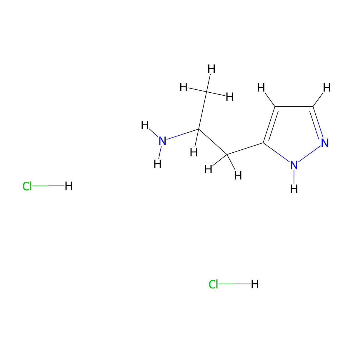 1-(1H-Pyrazol-3-yl)propan-2-amine dihydrochloride molecular structure, CAS 2193061-45-7