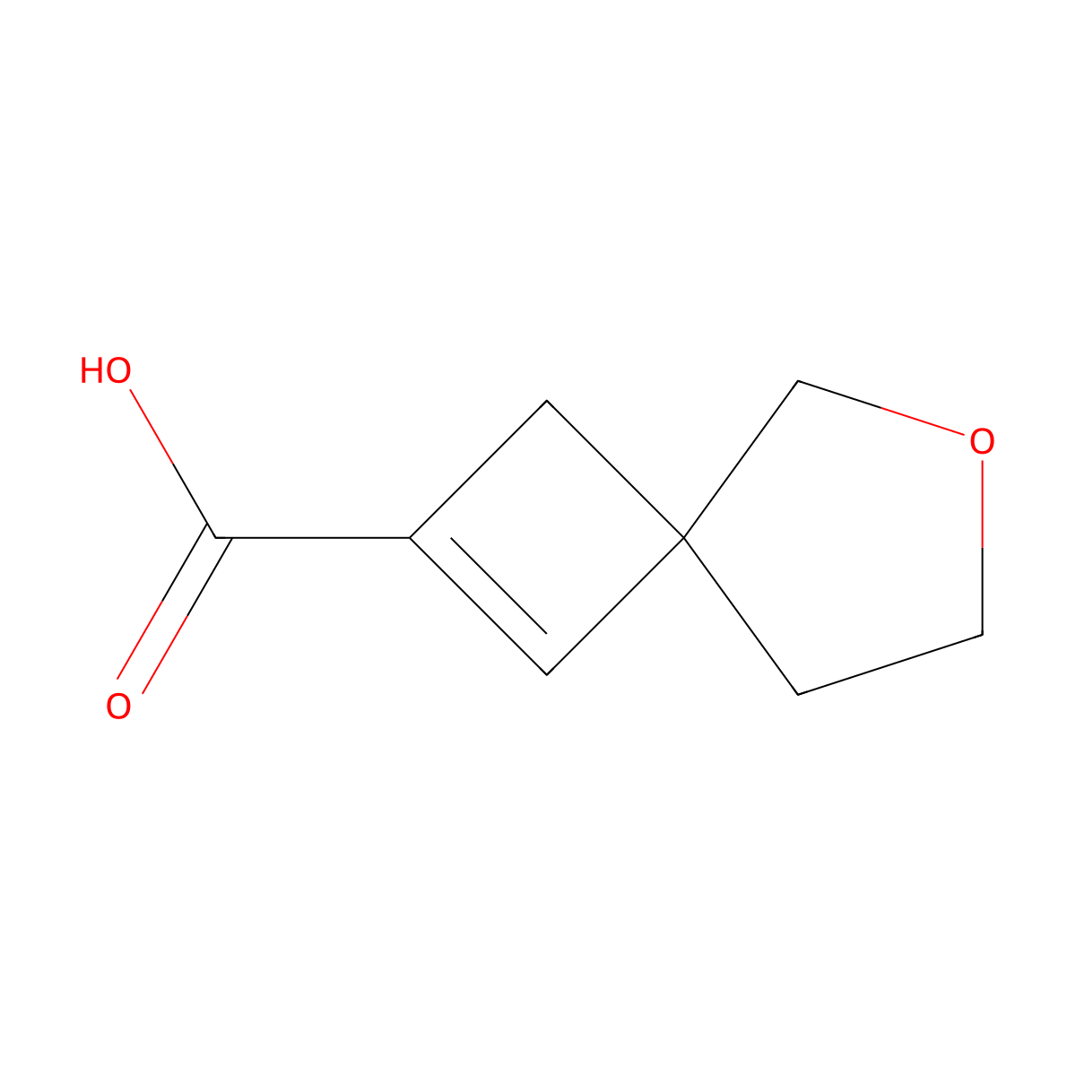 6-Oxaspiro(3.4)oct-1-ene-2-carboxylic acid molecular structure, CAS 2193061-49-1