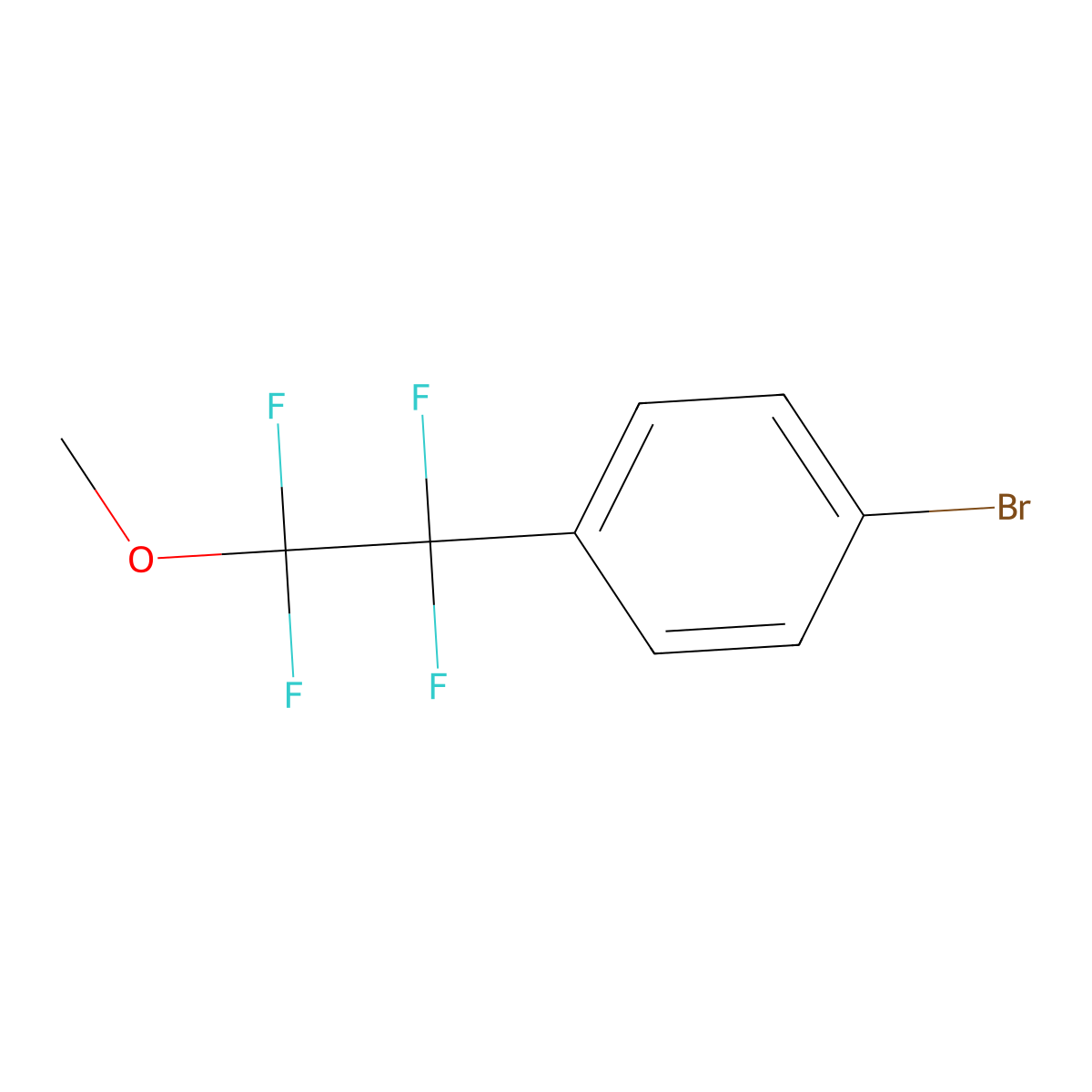 1-Bromo-4-(1,1,2,2-tetrafluoro-2-methoxyethyl)benzene molecular structure, CAS 2193061-60-6