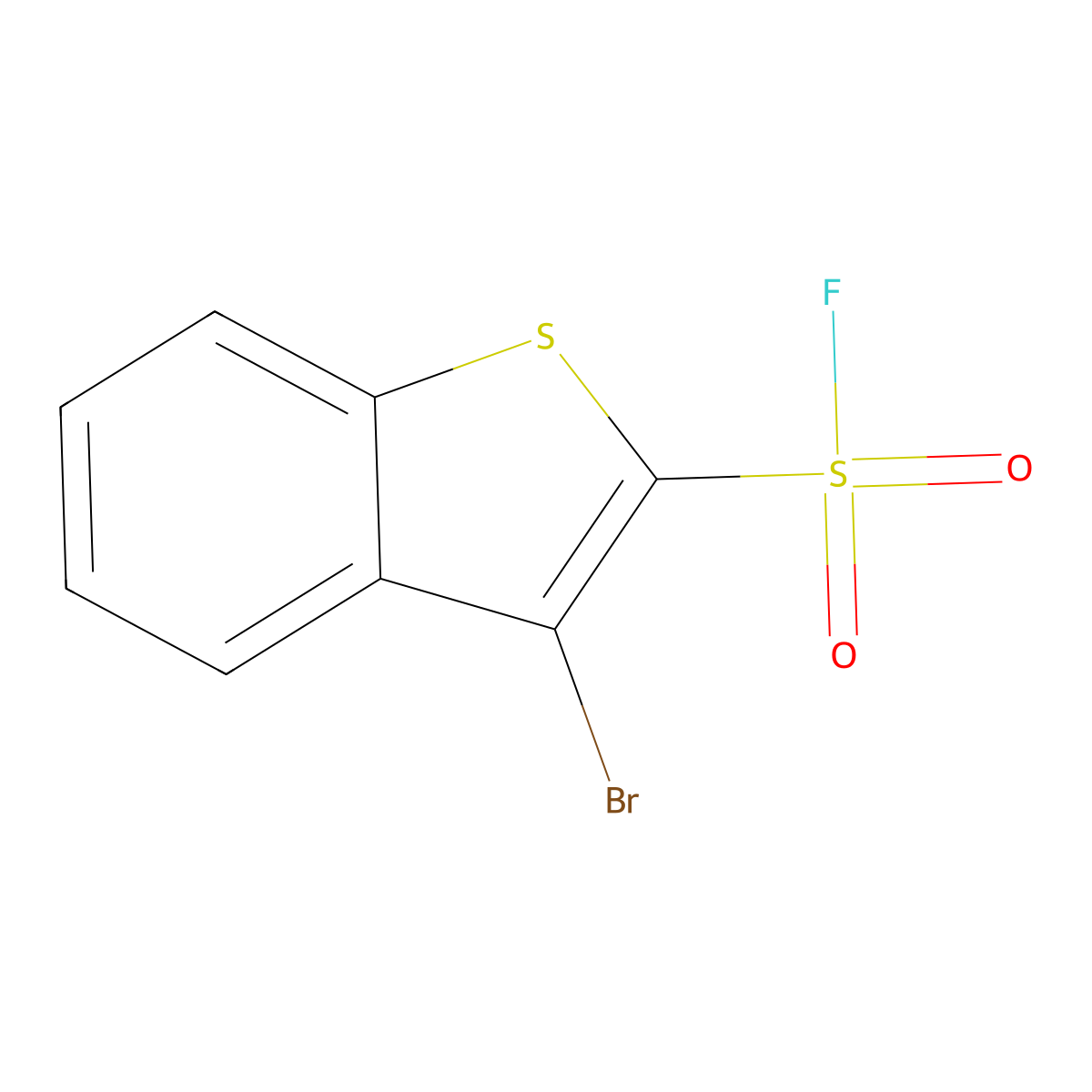 3-Bromo-1-benzothiophene-2-sulfonyl fluoride molecular structure, CAS 2193061-71-9
