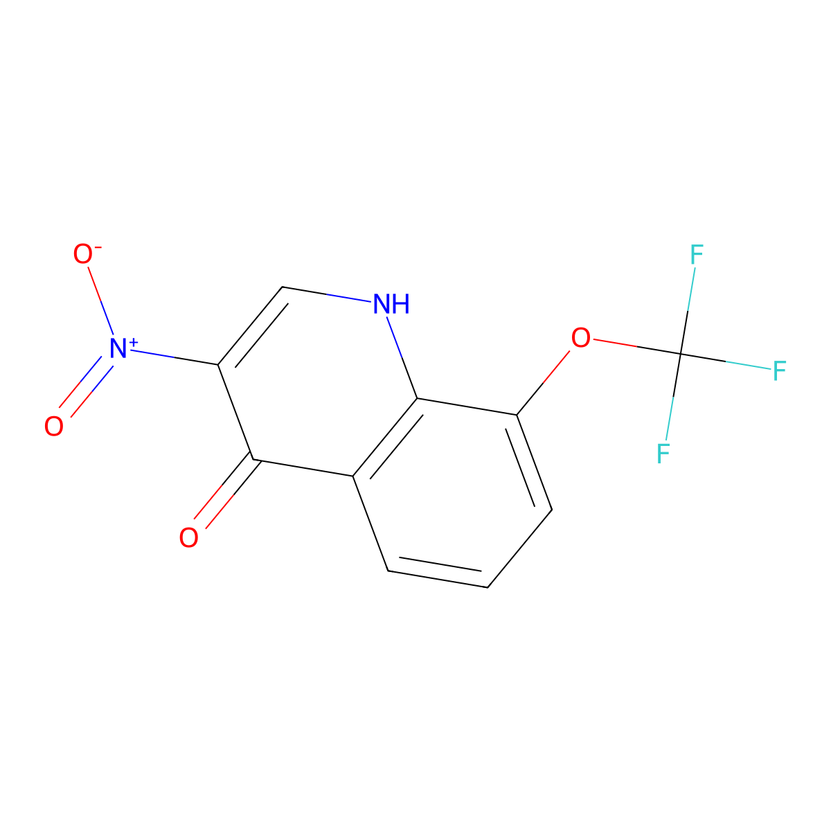 3-Nitro-8-(trifluoromethoxy)quinolin-4-ol molecular structure, CAS 2193061-75-3
