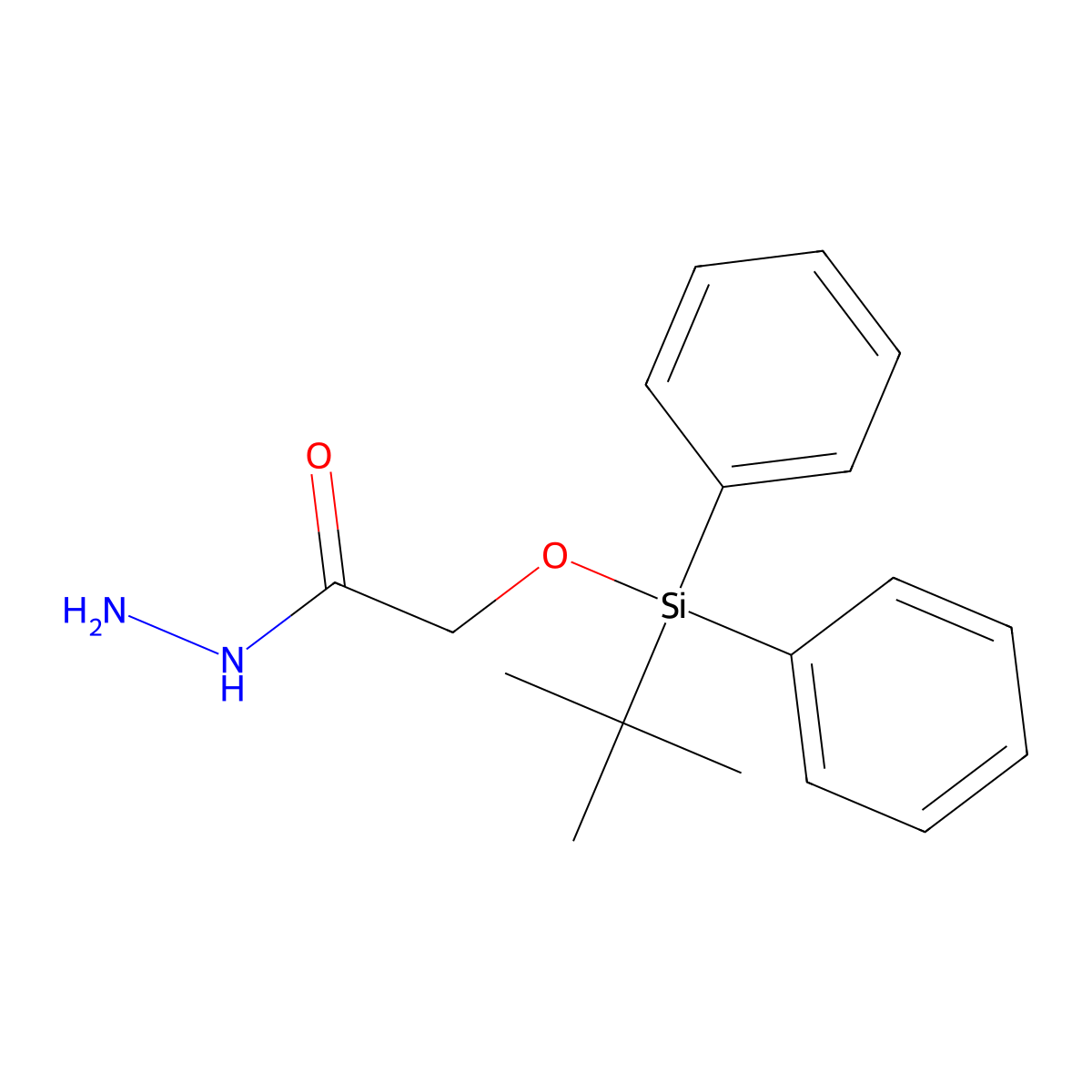 2-((Tert-butyldiphenylsilyl)oxy)acetohydrazide molecular structure, CAS 2193064-27-4