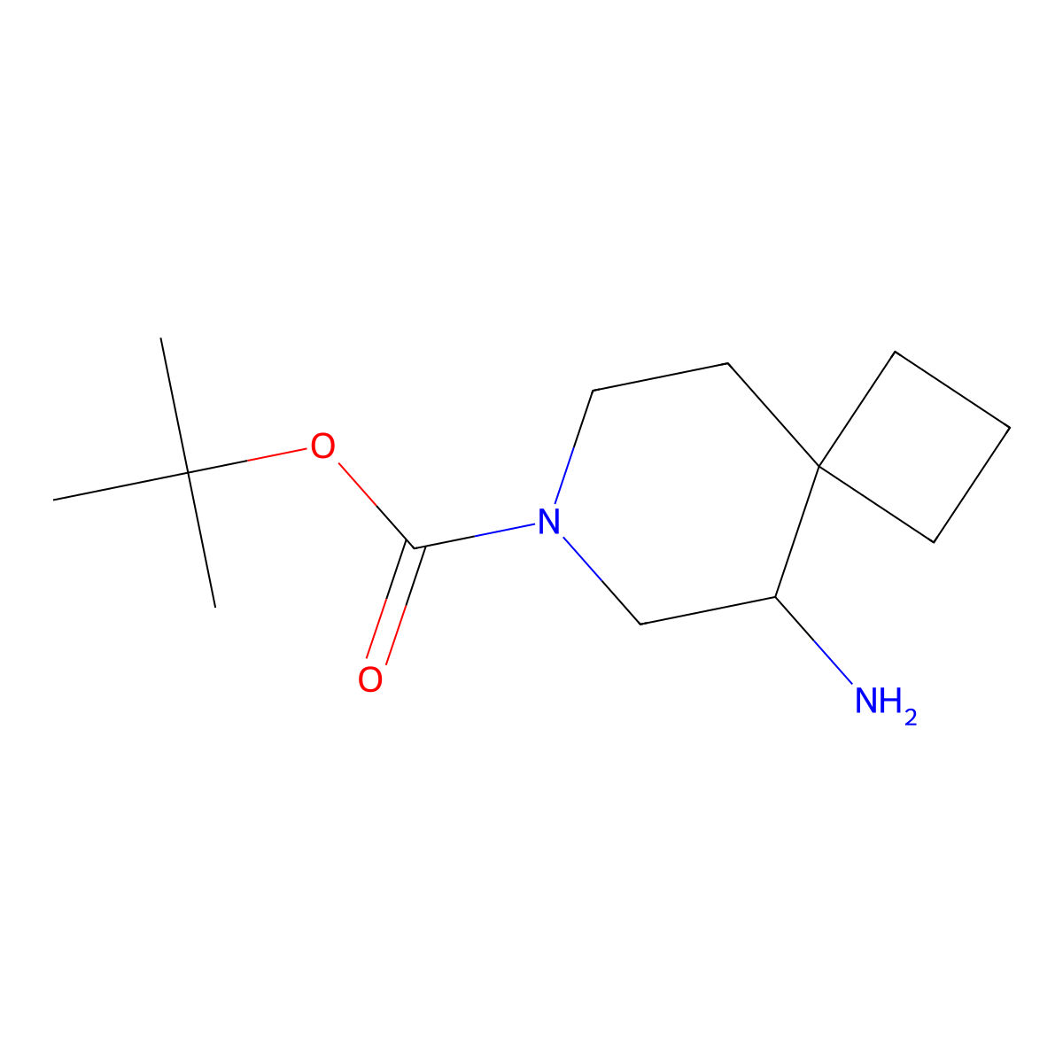 tert-Butyl 5-amino-7-azaspiro[3.5]nonane-7-carboxylate molecular structure, CAS 2193064-39-8