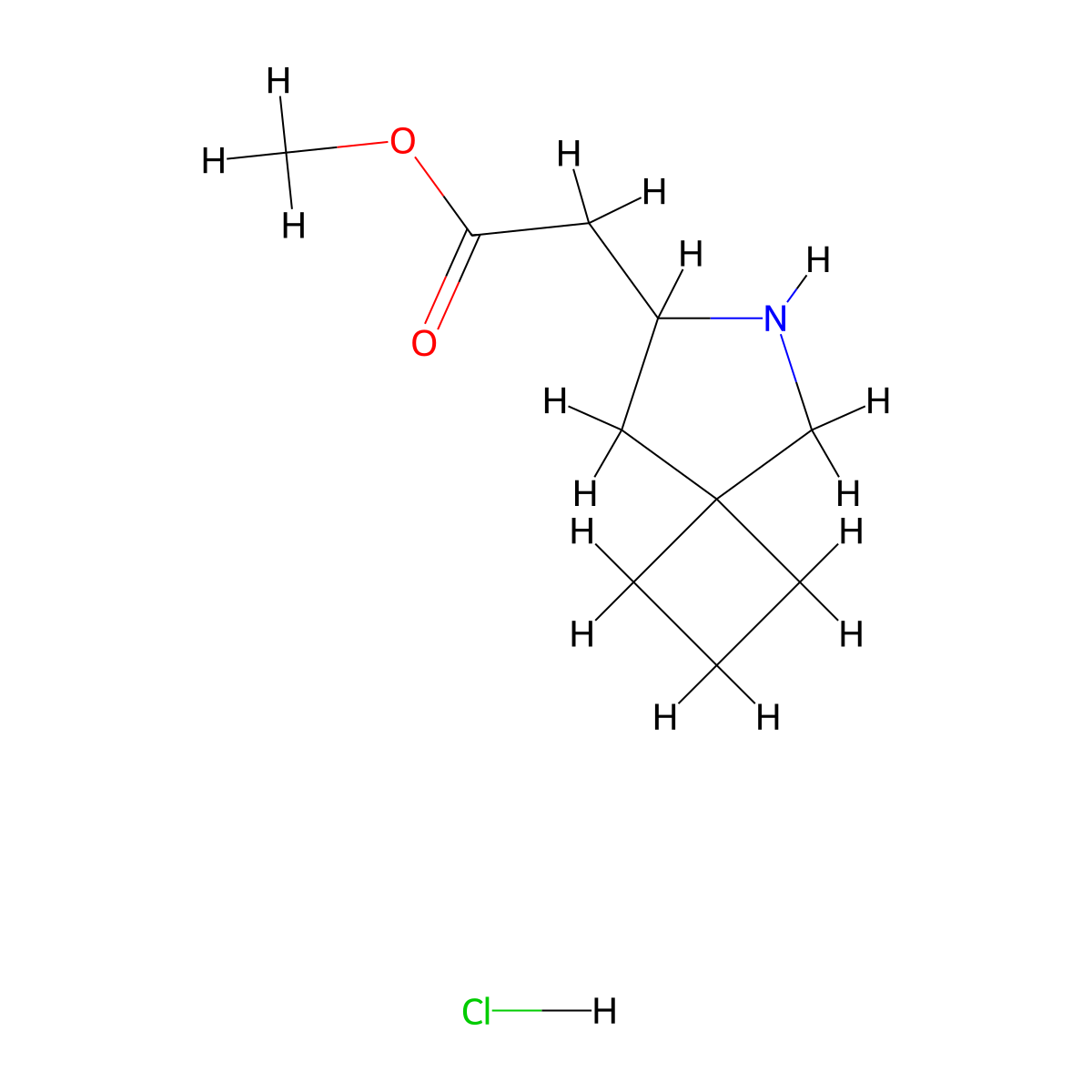 Methyl 2-{6-azaspiro[3.4]octan-7-yl}acetate hydrochloride molecular structure, CAS 2193065-13-1