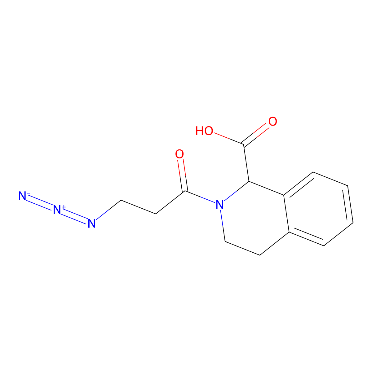 2-(3-Azidopropanoyl)-1,2,3,4-tetrahydroisoquinoline-1-carboxylic acid molecular structure, CAS 2193066-56-5