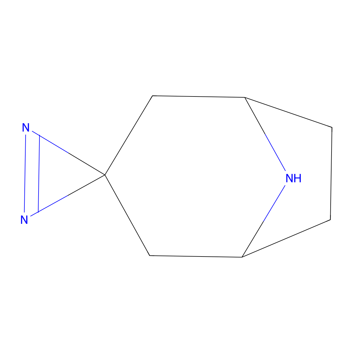 8-Azaspiro[bicyclo[3.2.1]octane-3,2'-diazirine] molecular structure, CAS 2193066-70-3