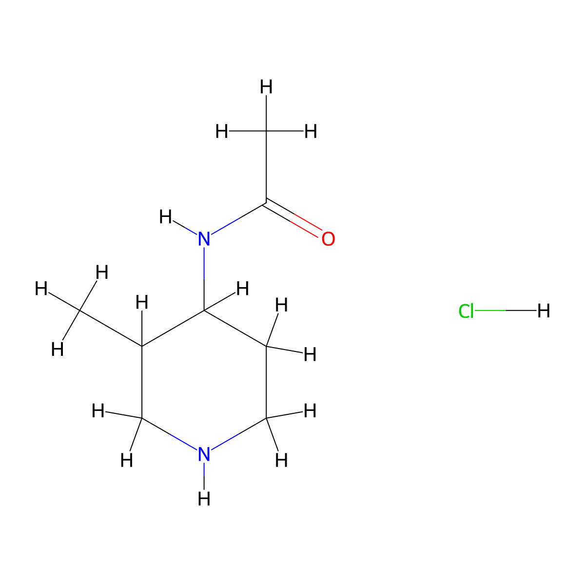 N-(3-Methylpiperidin-4-yl)acetamide hydrochloride molecular structure, CAS 2193066-82-7