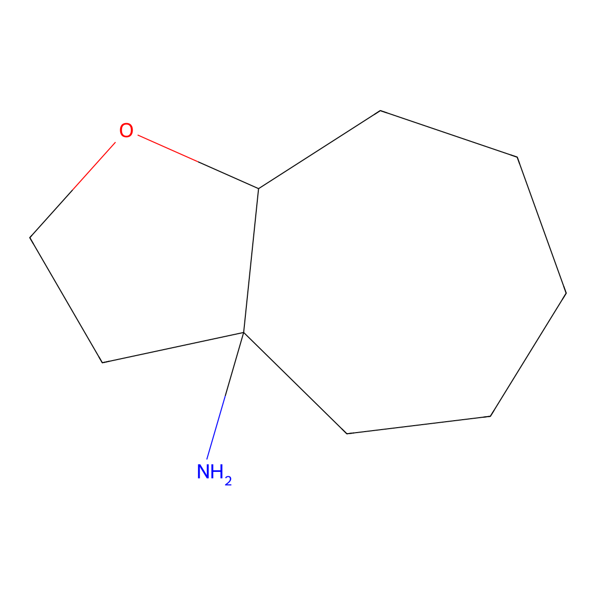 octahydro-2H-cyclohepta[b]furan-3a-amine molecular structure, CAS 2193066-91-8