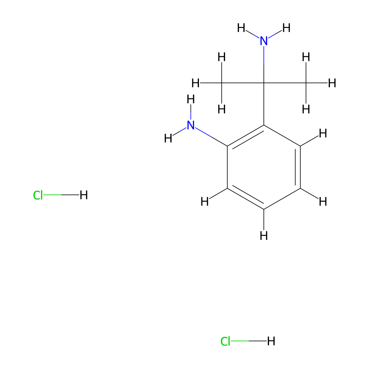 2-(2-Aminopropan-2-yl)aniline dihydrochloride molecular structure, CAS 2193067-12-6