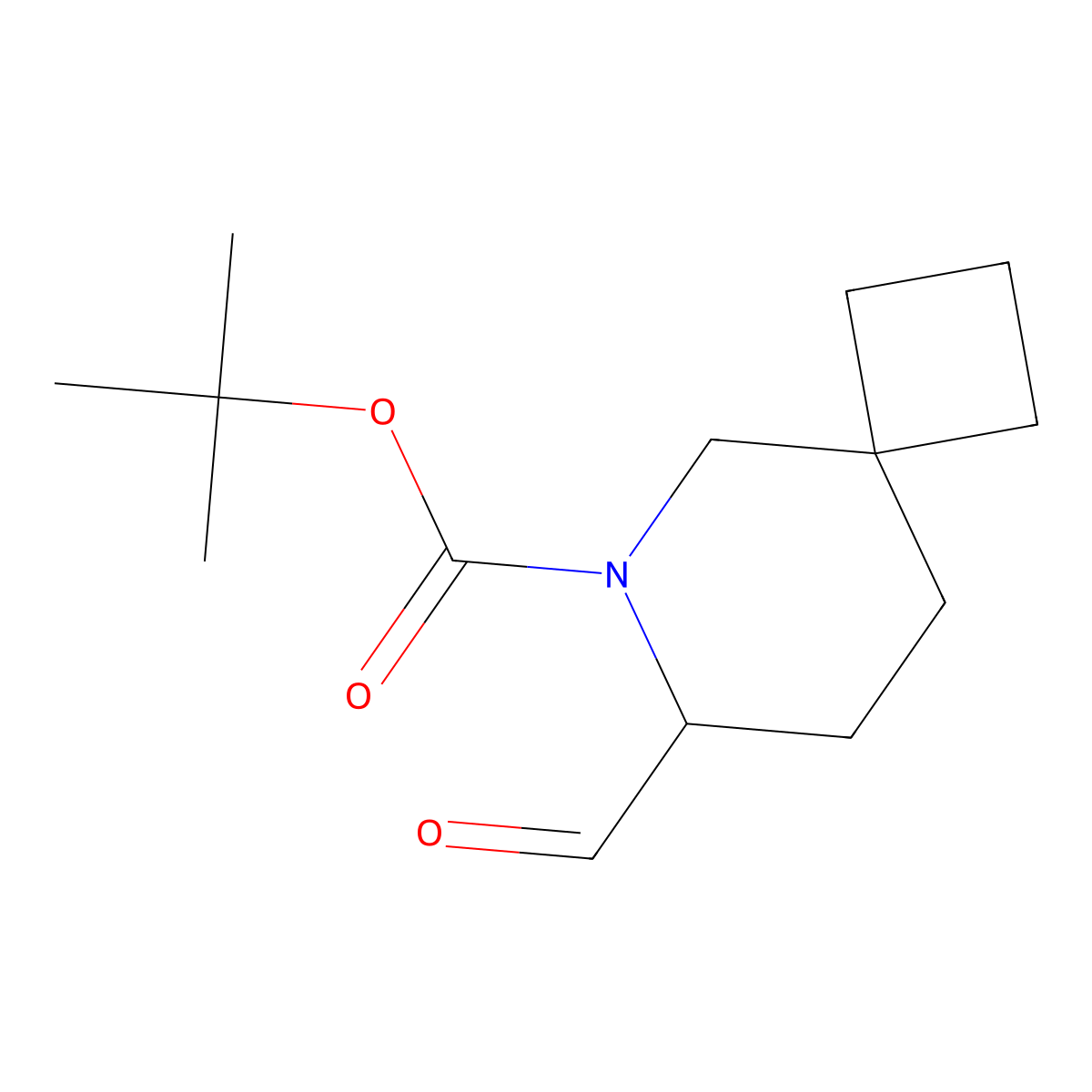 tert-Butyl 7-formyl-6-azaspiro[3.5]nonane-6-carboxylate molecular structure, CAS 2193067-23-9