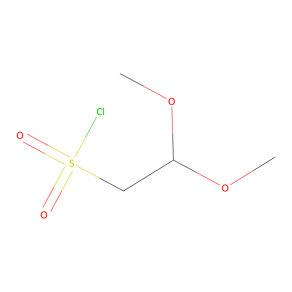 2,2-Dimethoxyethane-1-sulfonyl chloride molecular structure, CAS 2193067-69-3