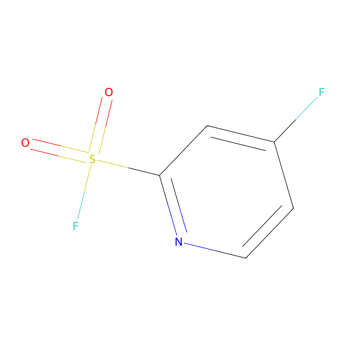 4-Fluoropyridine-2-sulfonyl fluoride molecular structure, CAS 2193067-76-2