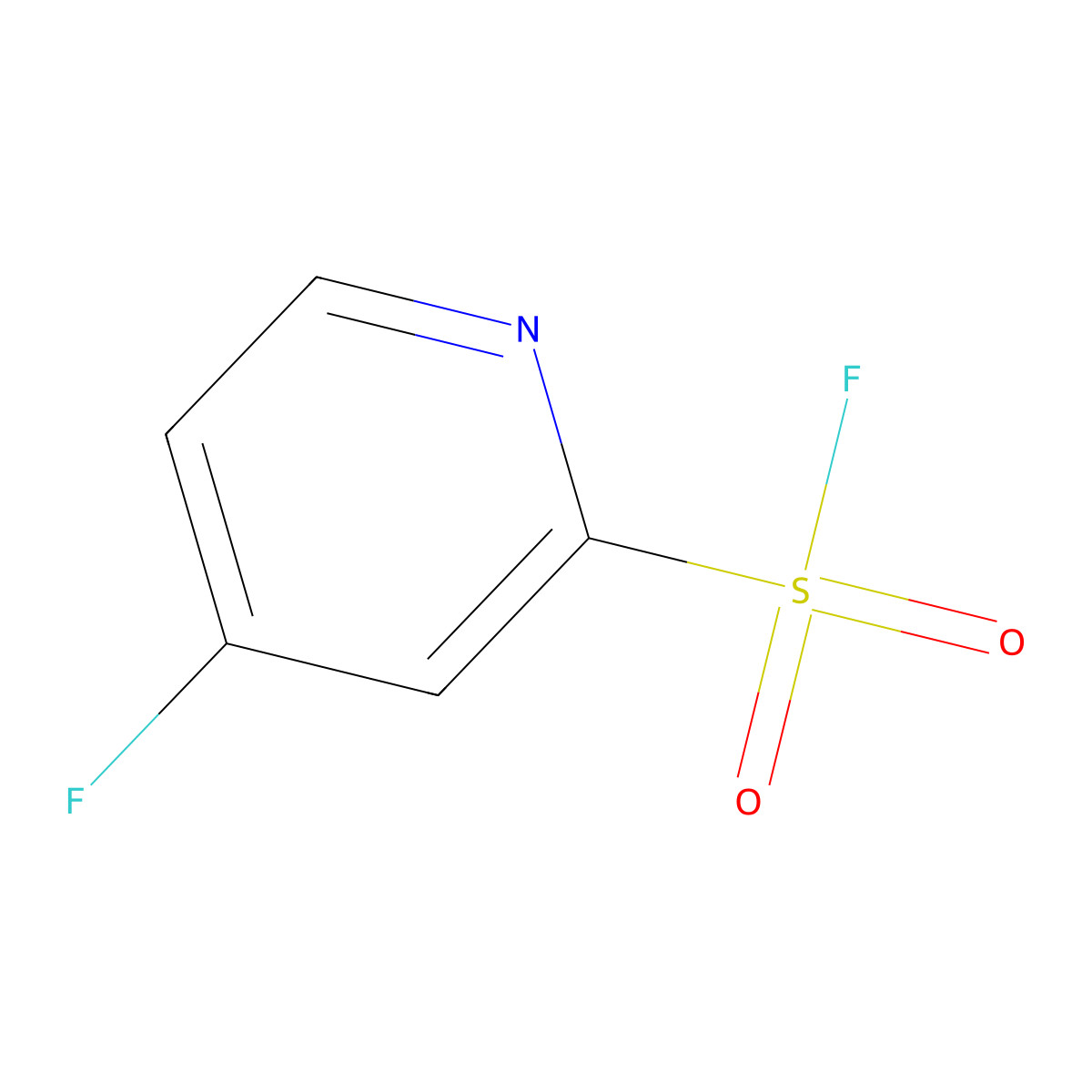 4-Fluoropyridine-2-sulfonyl fluoride molecular structure, CAS 2193067-76-2