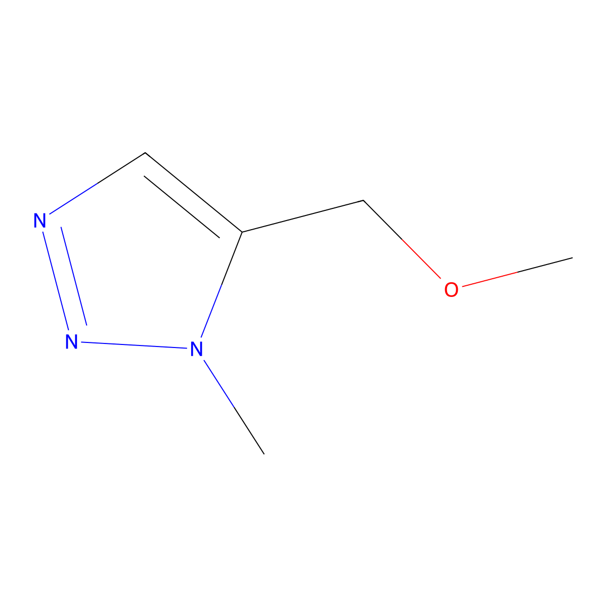 5-(methoxymethyl)-1-methyl-1H-1,2,3-triazole molecular structure, CAS 2193067-87-5