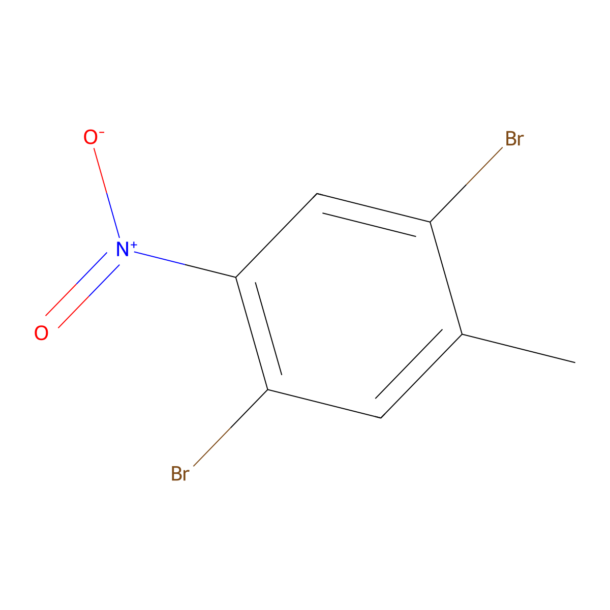 1,4-Dibromo-2-methyl-5-nitrobenzene molecular structure, CAS 219310-40-4